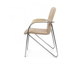 Стул Самба с пластиковыми подлокотниками SMB-03H Хром гальв. images