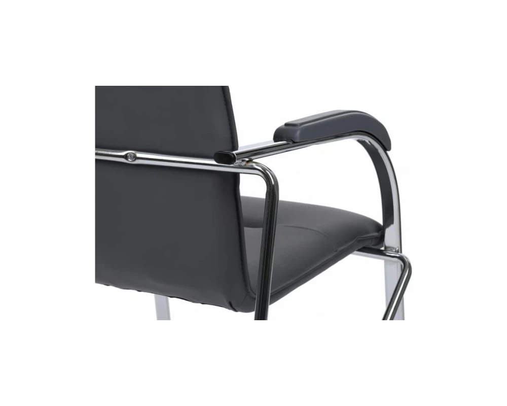 Стул Самба с пластиковыми подлокотниками SMB-03H Хром гальв.