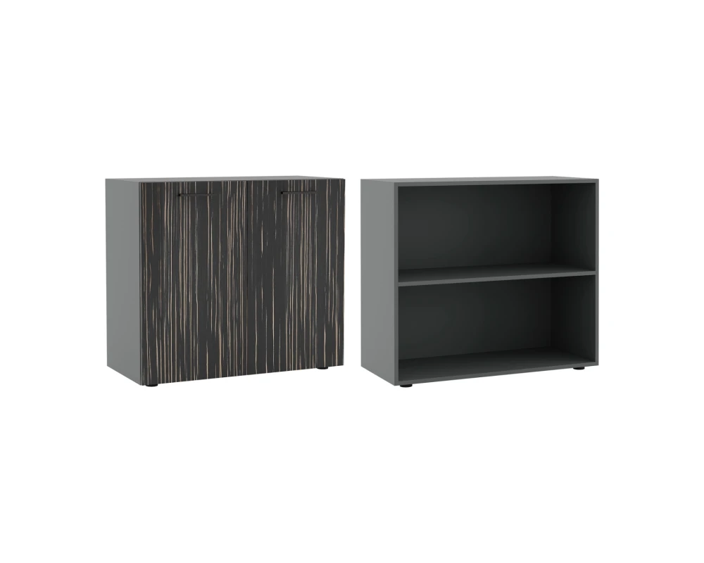 Креденция Дали / Dali шпон Эбен/Антрацит