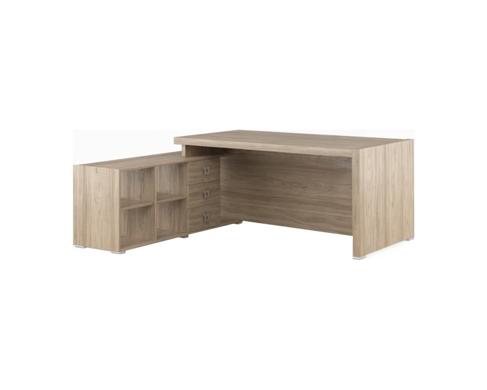 Стол письменный на опорной тумбе 175 Солид / Solid Вяз