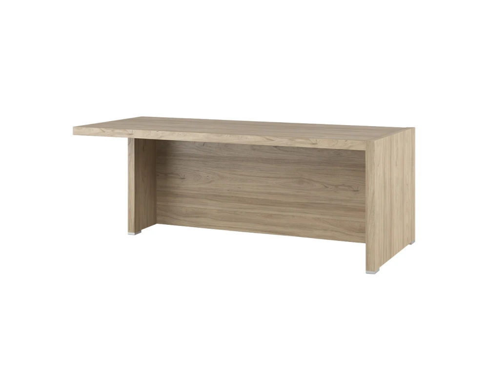 Стол письменный с асимметричными опорами, левый 200 Солид / Solid Вяз