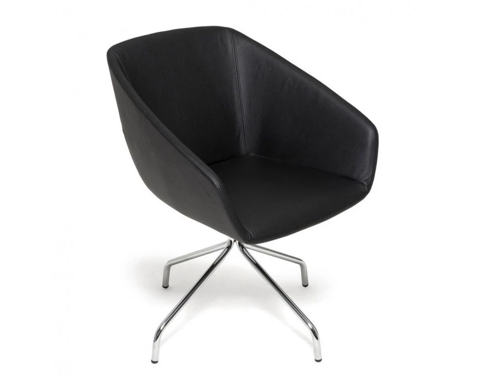 Кресло Alma Натуральная кожа, Черный