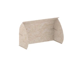 Кабина настольная скругленная на стол VE.KB2-138.7 1380x700x1000 Акустикс / AcustiX images