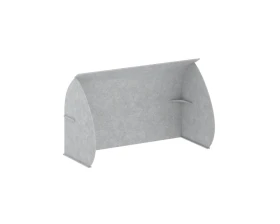 Кабина настольная скругленная на стол VE.KB2-158.6 1580x600x1000 Акустикс / AcustiX images