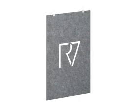 Подвесная пергородка с фигурными вырезами VE.PPRF-120.23 1200x12x2380 Акустикс / AcustiX images