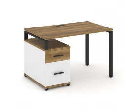 Стол письменный с 1 опорной тумбой CN.SP-306 W 1180/1546x720x750 Concept images