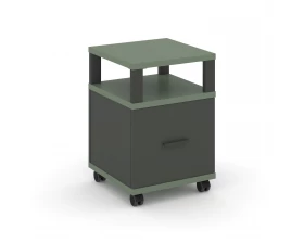 Тумба мобильная 1 распаш. фасад с надставкой CN.TUM-008 A 420x420x615 Concept images