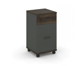 Тумба мобильная 1 ящ. 1 распаш. фасад CN.TUM-011 A 420x420x782 Concept images