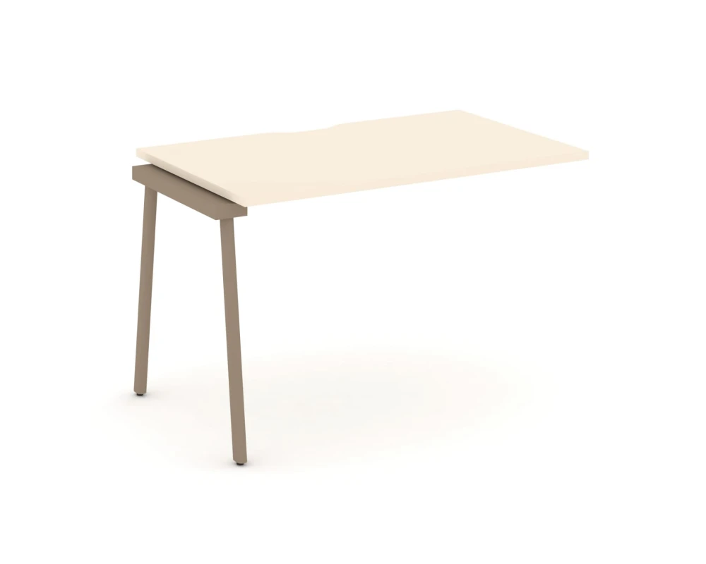 Наборный элемент рабочей станциии с вырезом на плоскоовальной трубе 118x73x75 Эстетика / Estetica