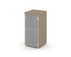 Шкаф низкий узкий правый (1 низкий фасад стекло сатин матовый) 40x42x82,3 Эстетика / Estetica images