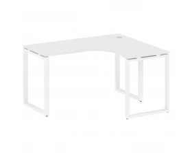 Стол офисный угловой правый на О-образном м/к 140x120x75 Metal System images