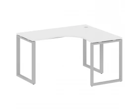 Стол офисный угловой правый на О-образном м/к 140x120x75 Metal System images