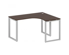 Стол офисный угловой правый на О-образном м/к 140x120x75 Metal System images