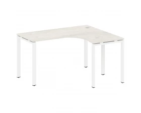 Стол офисный угловой правый на П-образном м/к 140x120x75 Metal System images