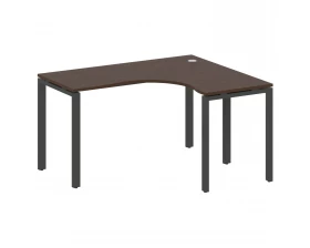 Стол офисный угловой правый на П-образном м/к 140x120x75 Metal System images