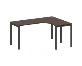 Стол криволинейный правый на П-образном м/к 160x120x75 Metal System images