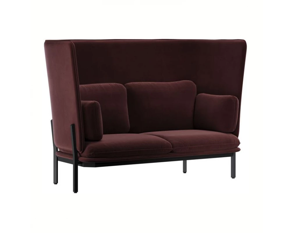 Диван двухместный с высокой спинкой Stato