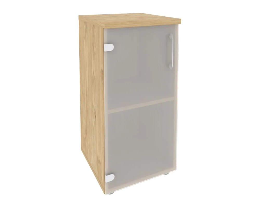 Шкаф низкий узкий левый (1 низкий фасад ЛДСП) 400x420x823 Оникс / Onix