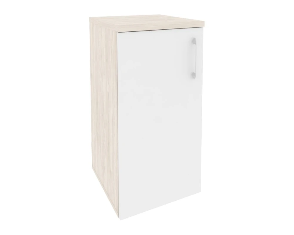 Шкаф низкий узкий левый (1 низкий фасад ЛДСП) 400x420x823 Оникс / Onix