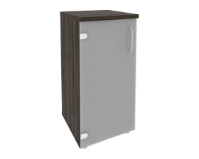 Шкаф низкий узкий левый (1 низкий фасад стекло) 400x420x823 Оникс / Onix images