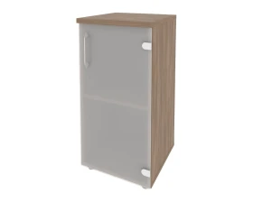 Шкаф низкий узкий правый (1 низкий фасад стекло) 400x420x823 Оникс / Onix images