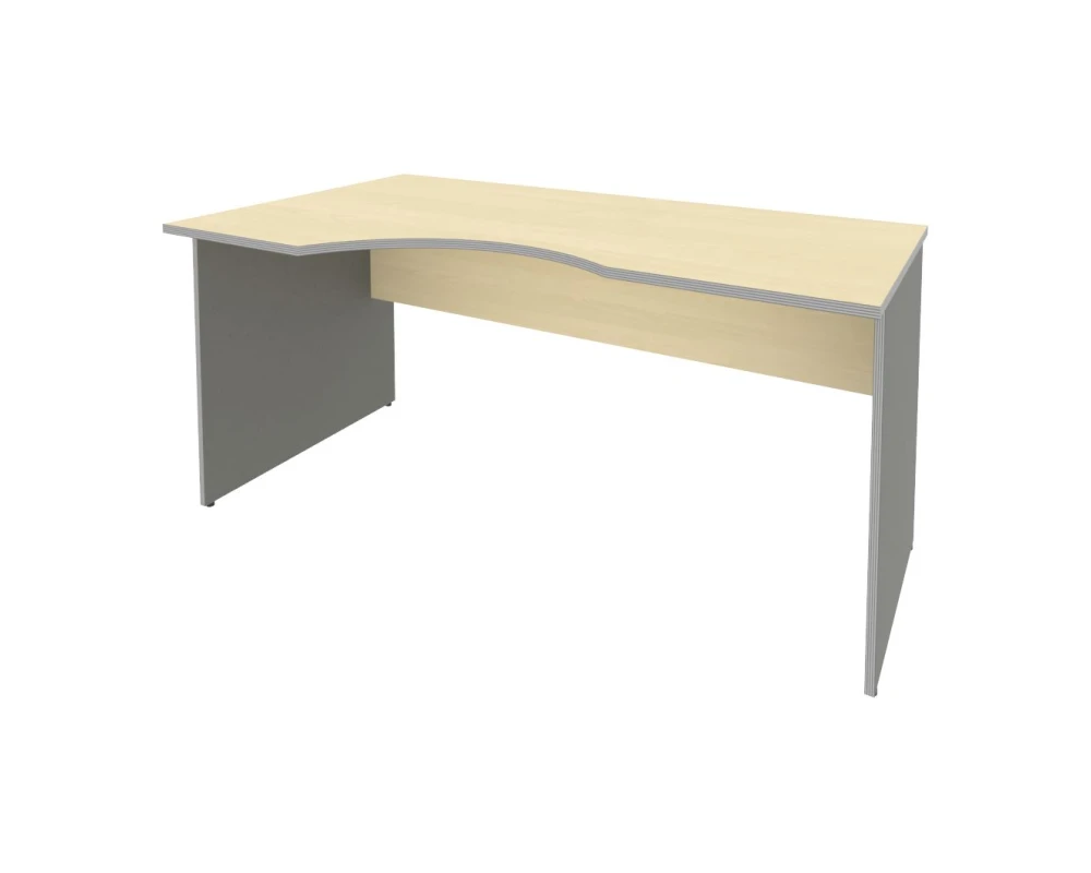 Офисный стол криволинейный левый 1600x900x755 Рива / Riva