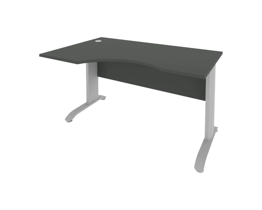 Стол криволинейный левый металлокаркас 1400x900x755 Рива / Riva