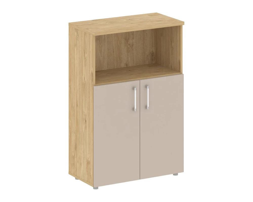 Шкаф средний широкий (2 низких фасада ЛДСП) Шифт / Shift