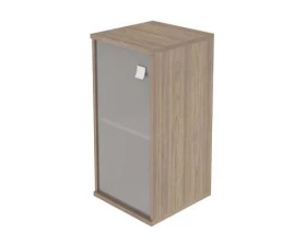 Шкаф низкий узкий 1 низкая дверь стекло Style System images