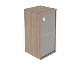 Шкаф низкий узкий 1 низкая дверь стекло Style System images