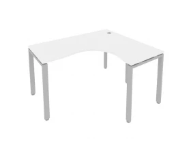 Стол офисный угловой правый на П-образном м/к 140x120x75 Metal System images