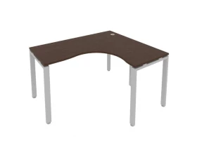 Стол офисный угловой правый на П-образном м/к 140x120x75 Metal System images