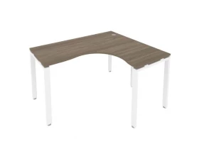 Стол офисный угловой правый на П-образном м/к 140x120x75 Metal System images