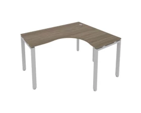 Стол офисный угловой правый на П-образном м/к 140x120x75 Metal System images