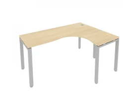 Стол криволинейный правый на П-образном м/к 160x120x75 Metal System images