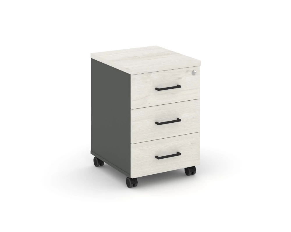 Тумба мобильная 3 ящ. Стандартные колеса 416x460x611 Style Project