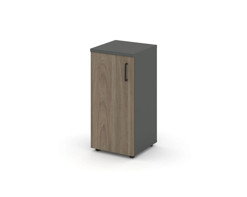 Шкаф низкий узкий левый закрытый 400x400x833 зад. стенка HDF Стайл Проджект / Style Project