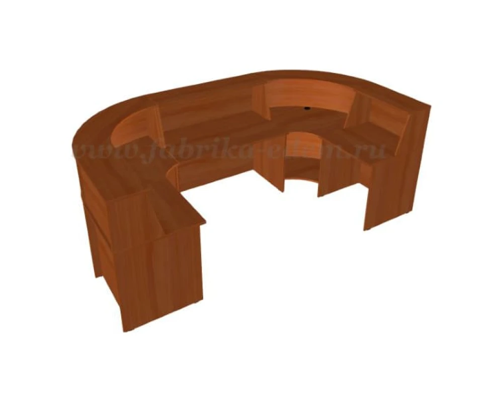 Стойка ресепшен П-образная 300x160x117 Эдем