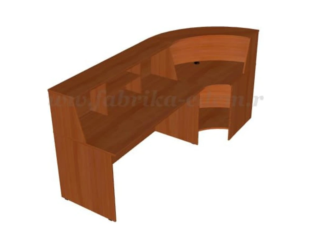 Стойка ресепшен угловая 240x90x117 Эдем