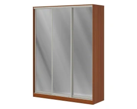 Шкаф купе 1,8 м с тремя зеркальными дверями ПК-ШК-КМШ240Х180СЗ3-В1 Лидер images