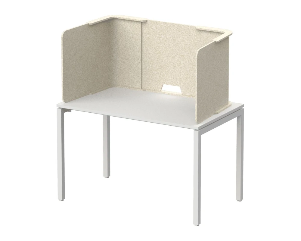 Трехсторонняя кабина-экран трапецевидной формы 176х60х55 Forest Office Лебединый пух