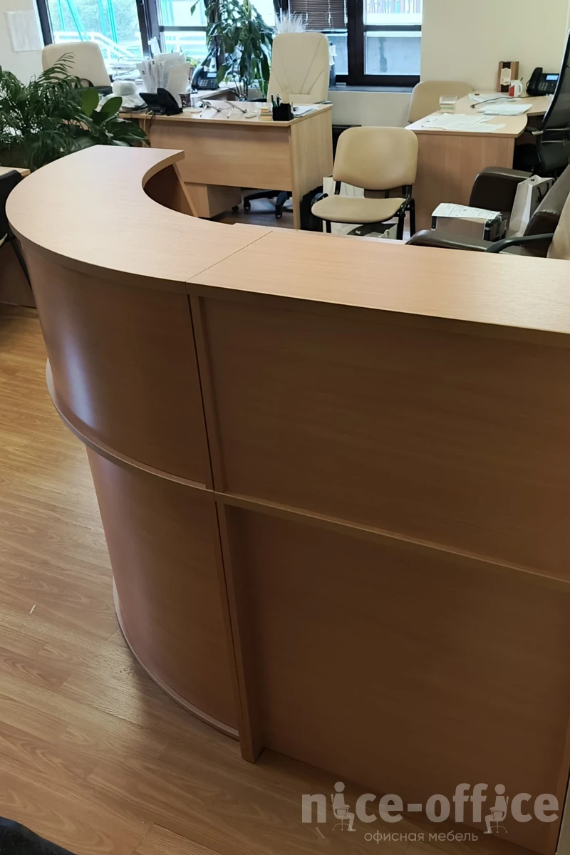 Ресепшен угловой (90°) Э-27.3 Эдем фото в интерьере 1