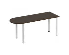 Стол письменный полукруглый на хромированных опорах ФР 2103 Formula images