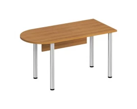 Стол письменный полукруглый на хромированных опорах МХ с экраном ДСП ФР 2111 Formula images