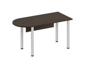 Стол письменный полукруглый на хромированных опорах МХ с экраном ДСП ФР 2111 Formula images