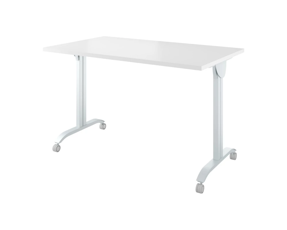 Стол на колёсах с откидной столешницей (1400х700х760) Дублин металл