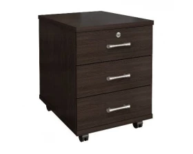 Тумба подкатная 3 ящика с замком 406х518х534 Монолит images