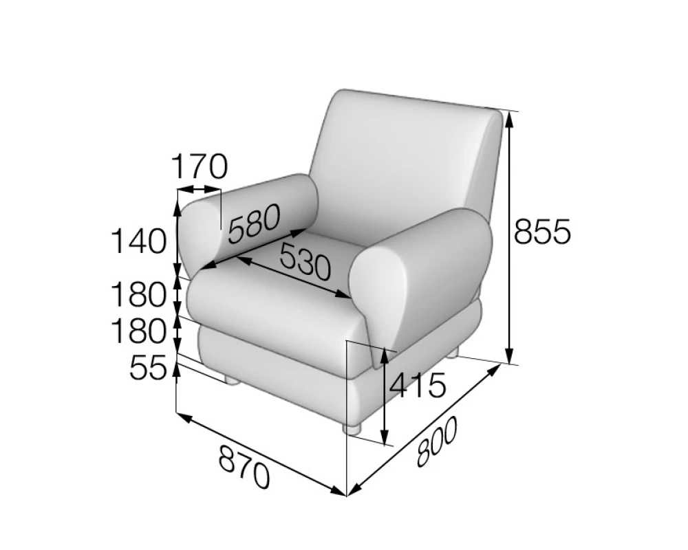 Кресло M1-2 Матрикс MVK