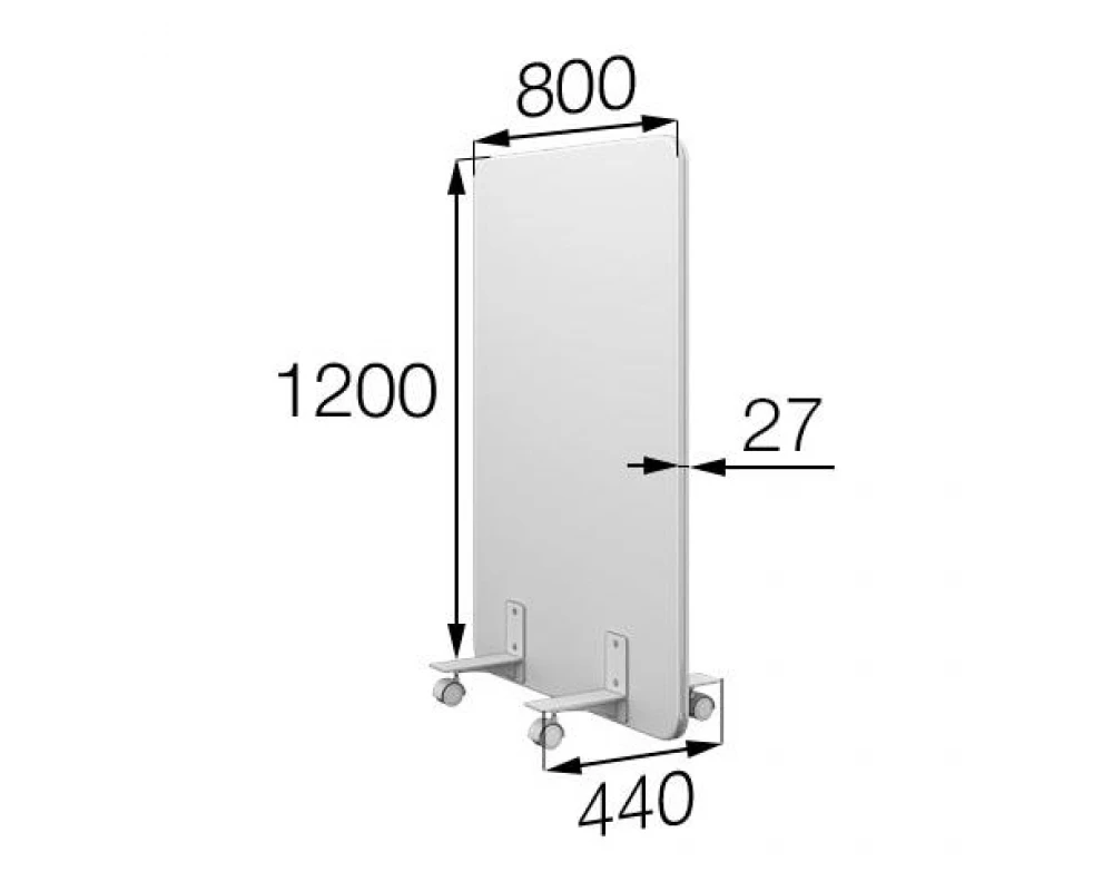 Мобильная прегородка MV-80/120 Муви MVK