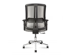 Кресло Norden Tema Сhrome LB Сетка/ Ткань, Серый images